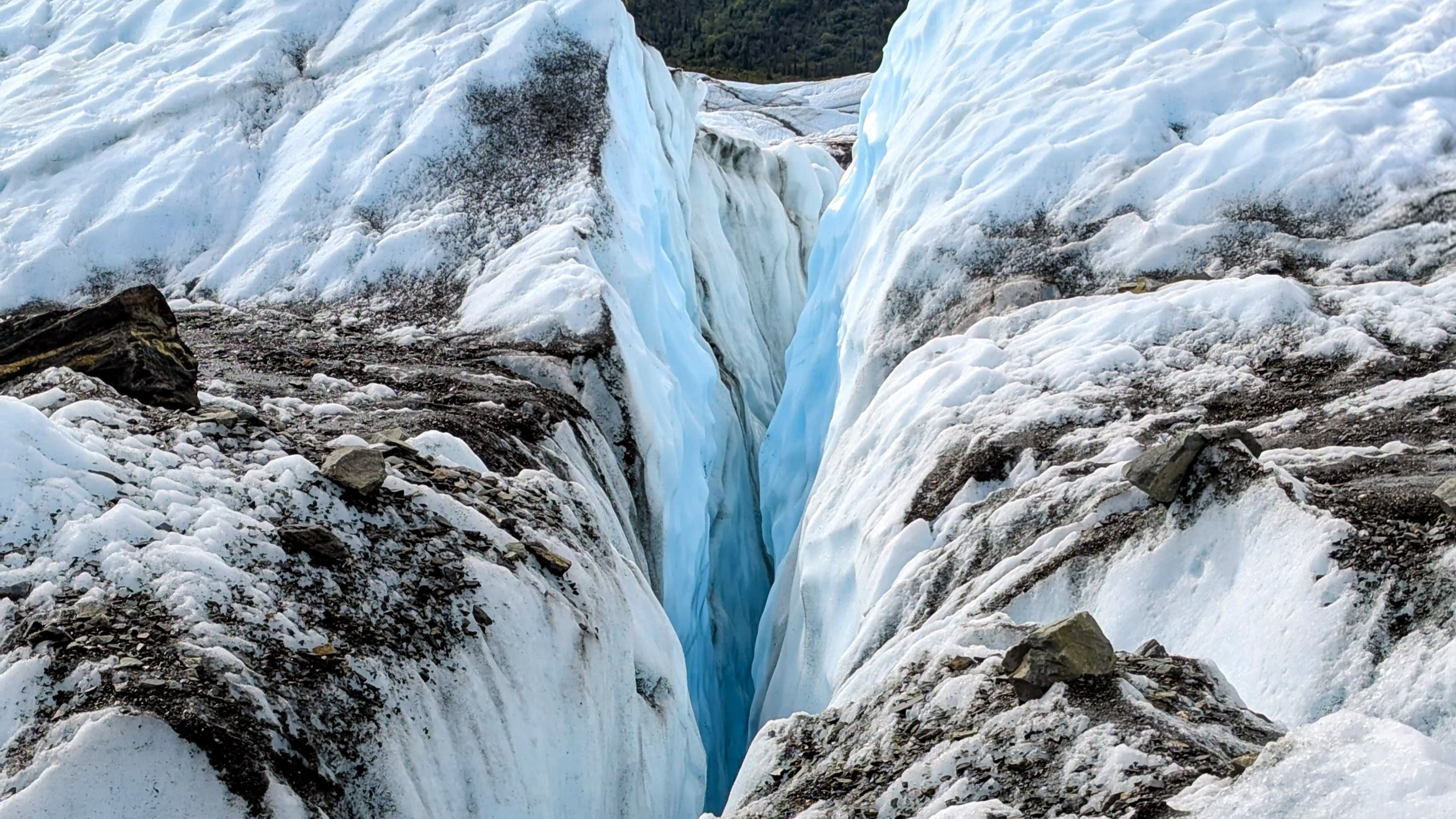 Ice crevasses on Matanuska Glacier