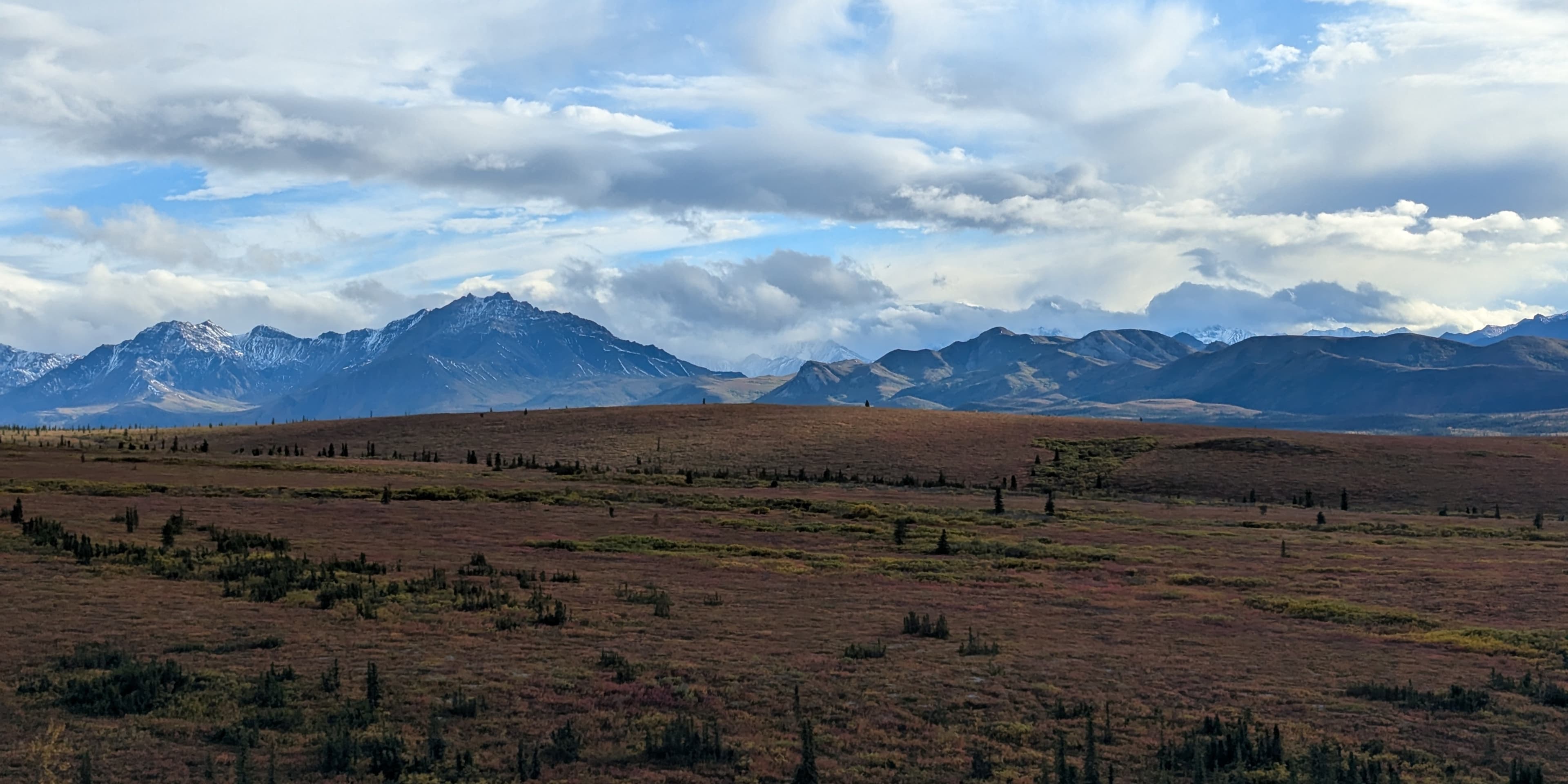 Driving north through Alaska