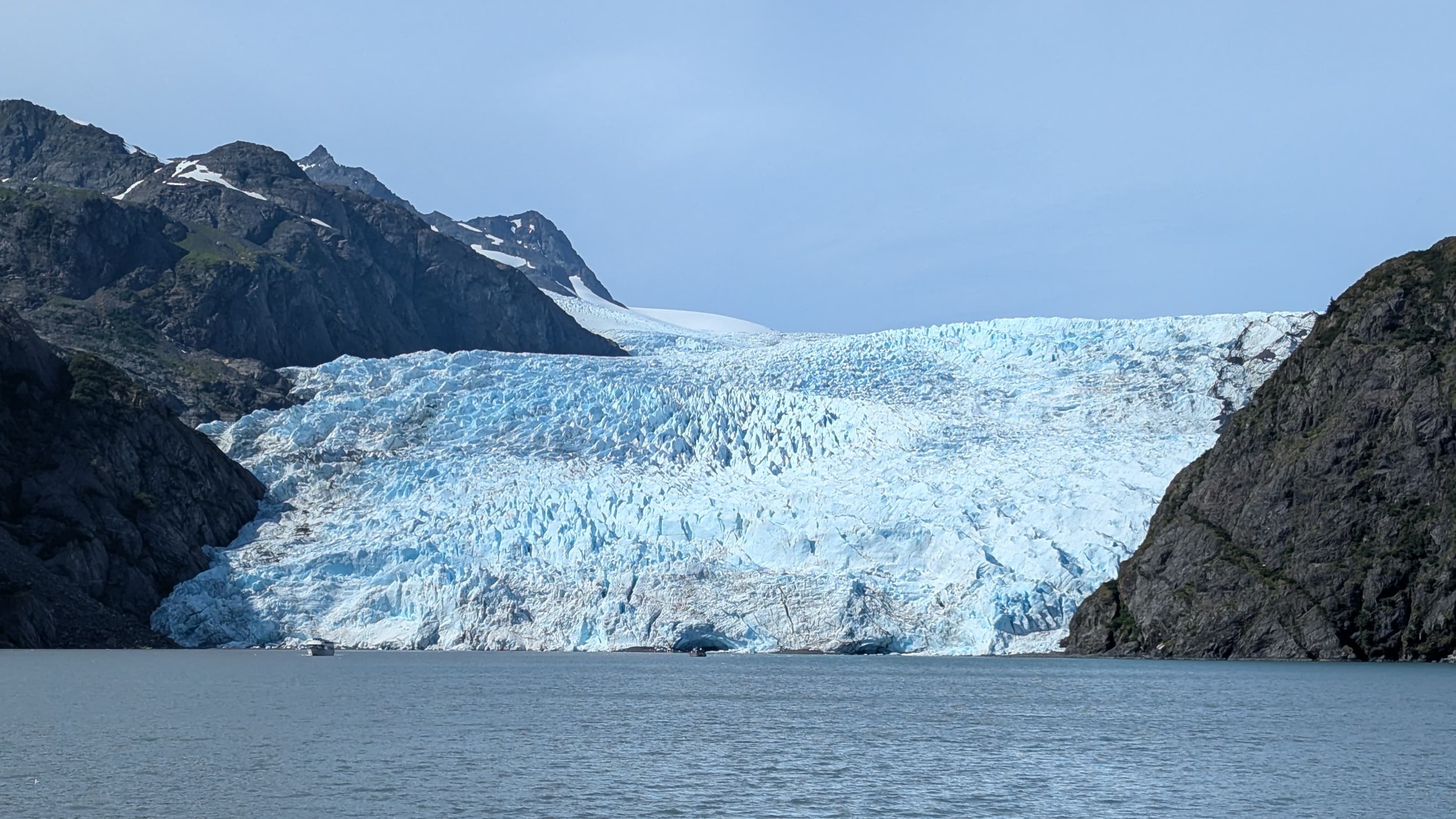 Holgate Glacier calving into the sea